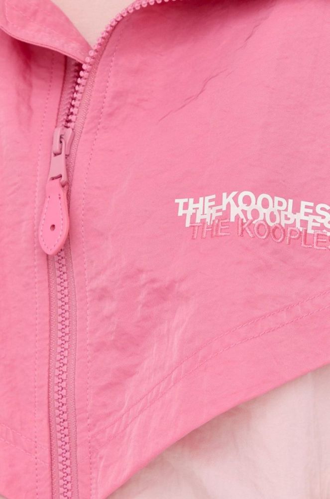 Куртка The Kooples жіноча перехідна oversize колір барвистий фото 5