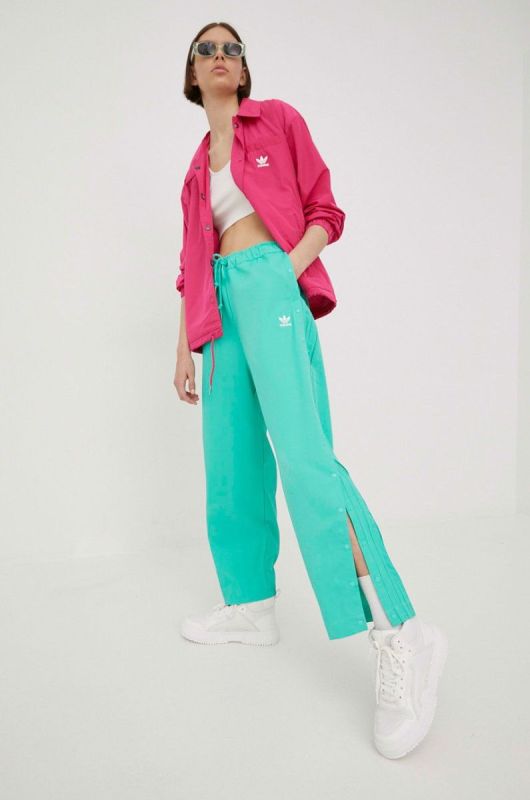 Куртка adidas Originals Always Original жіноча колір рожевий перехідна oversize фото 2