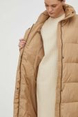 Пухова куртка Bruuns Bazaar жіноча колір бежевий зимова (3517746)