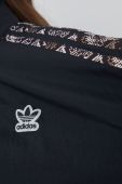 Куртка adidas Originals HT5987 жіноча колір чорний перехідна oversize HT5987-BLACK