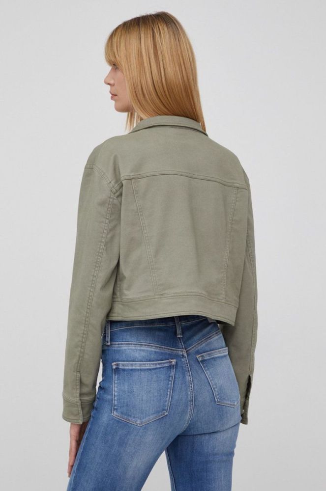Куртка Dkny жіноча колір зелений перехідна (2164280) фото 3