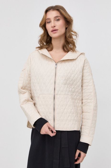 Куртка Pinko жіноча колір бежевий перехідна oversize