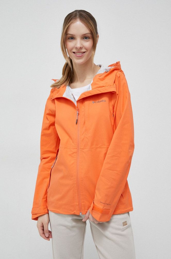 Куртка outdoor Columbia Omni-Tech Ampli-Dry колір помаранчевий перехідна