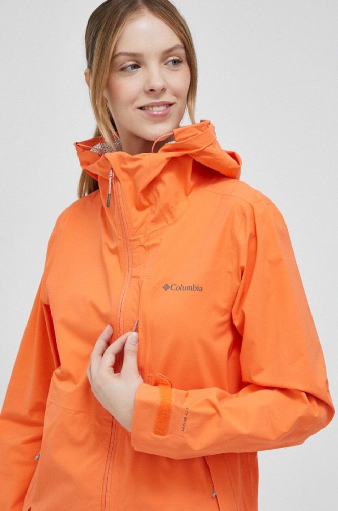 Куртка outdoor Columbia Omni-Tech Ampli-Dry колір помаранчевий перехідна фото 4