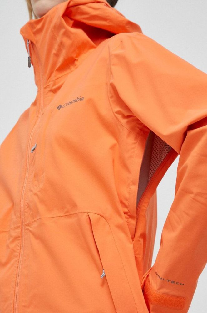 Куртка outdoor Columbia Omni-Tech Ampli-Dry колір помаранчевий перехідна фото 5