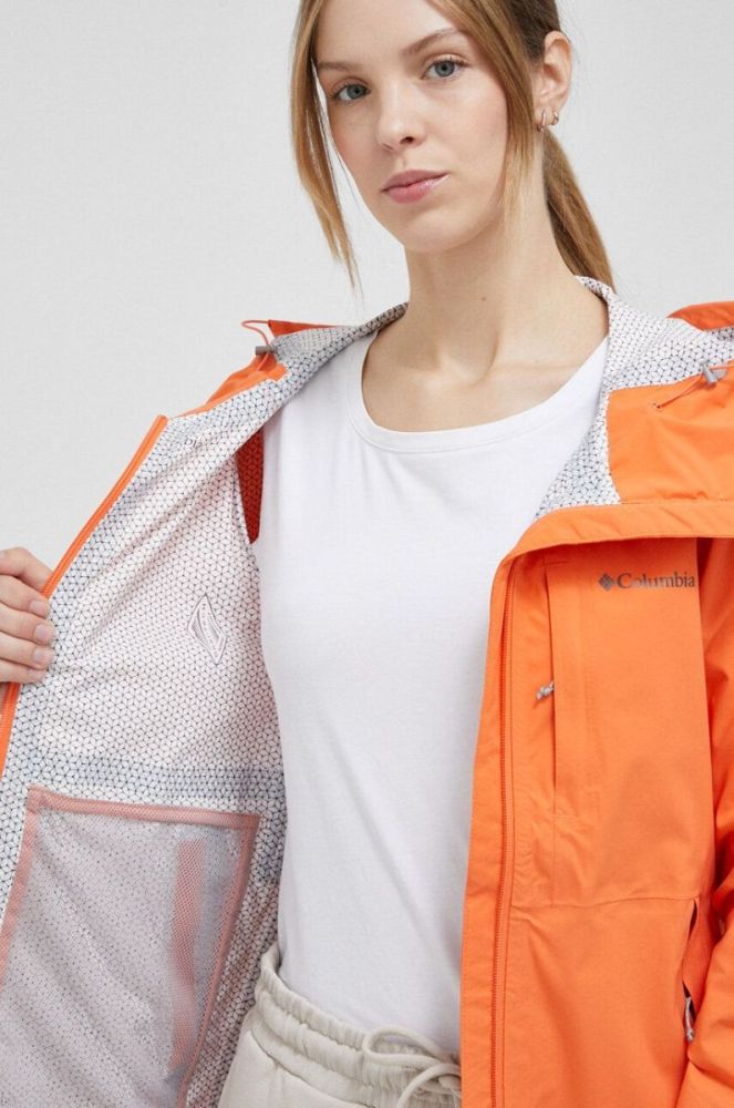 Куртка outdoor Columbia Omni-Tech Ampli-Dry колір помаранчевий перехідна фото 7