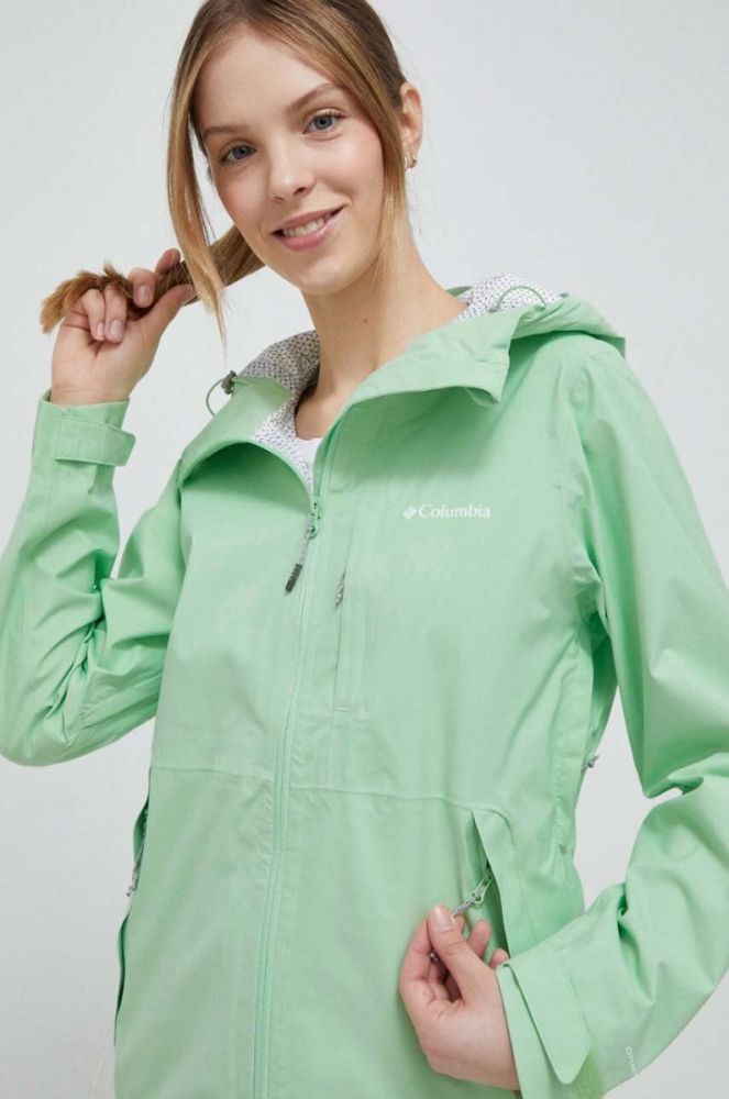 Куртка outdoor Columbia Omni-Tech Ampli-Dry колір зелений перехідна фото 5