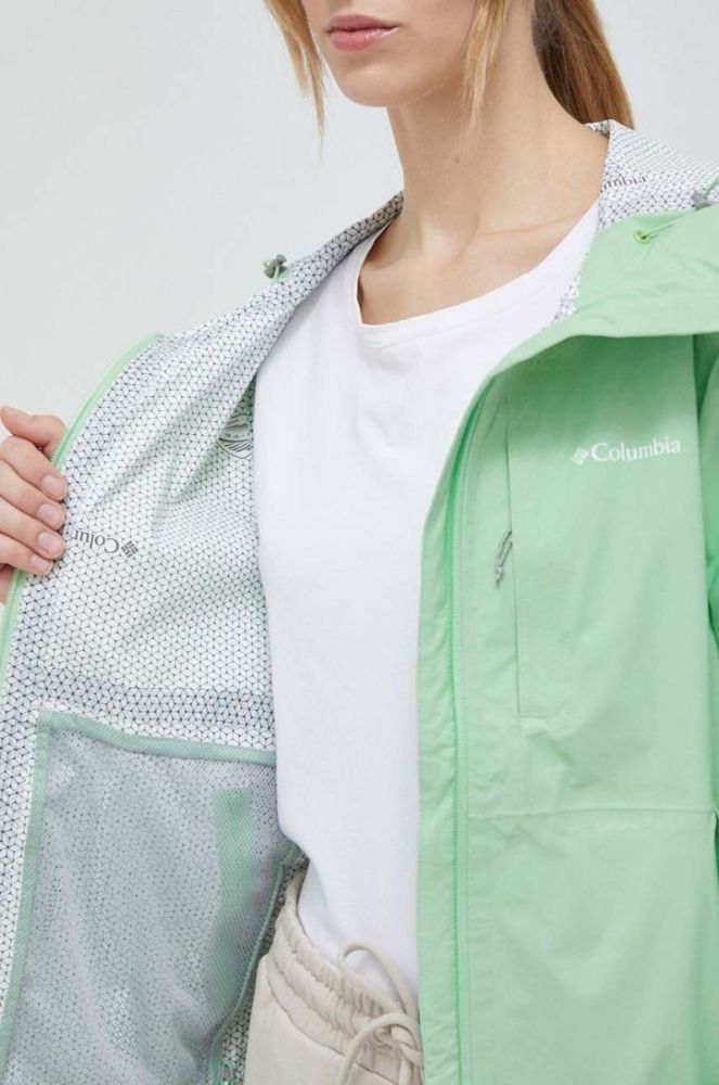 Куртка outdoor Columbia Omni-Tech Ampli-Dry колір зелений перехідна фото 8