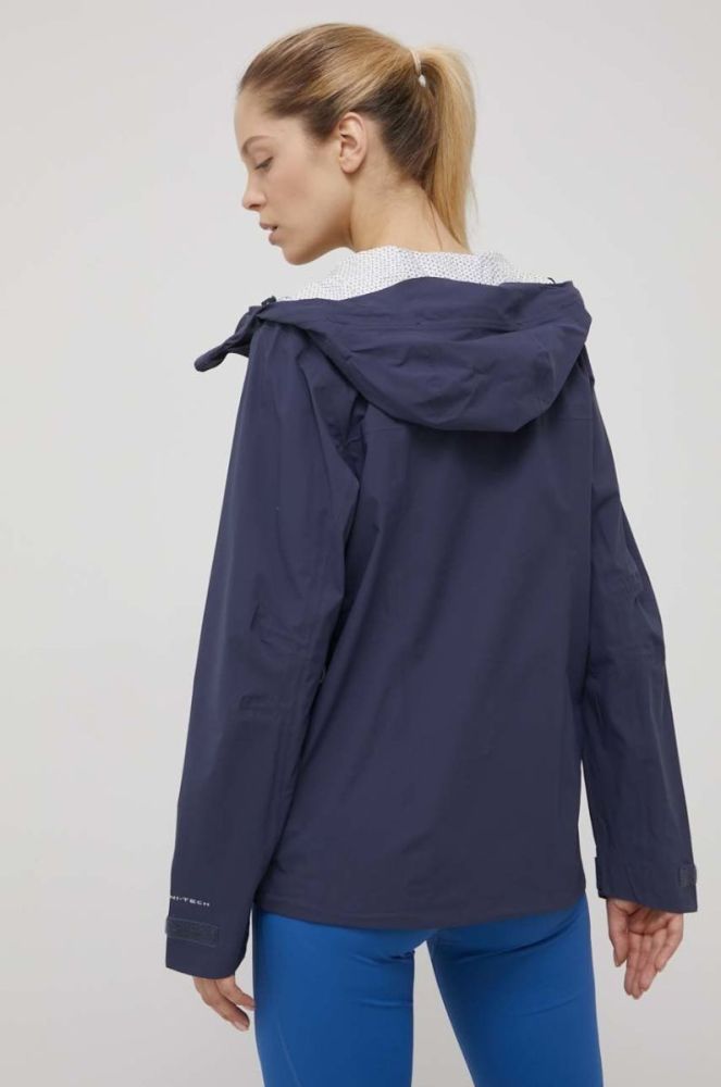 Куртка outdoor Columbia Omni-tech Ampli-dry колір синій перехідна фото 3