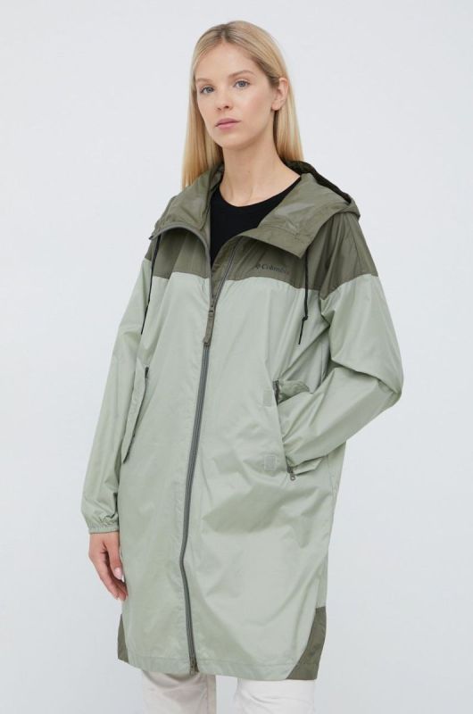 Куртка outdoor Columbia Flash Challenger колір зелений фото 2