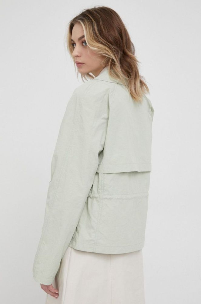 Куртка Dkny жіноча колір зелений перехідна (2264780) фото 3