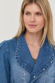 Джинсова куртка Morgan жіноча перехідна колір блакитний (2437188)