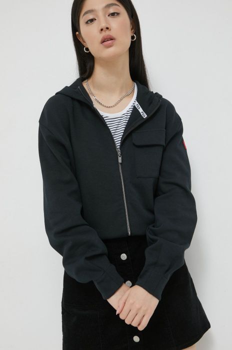 Кофта Fila жіноча колір чорний однотонна (2493397)