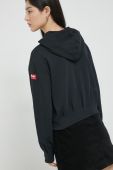 Кофта Fila жіноча колір чорний однотонна (2493397)