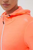 Кофта CMP жіноча колір помаранчевий з капюшоном меланж
