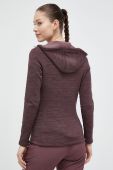 Кофта CMP жіноча колір фіолетовий з капюшоном меланж (3142244)