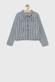 Guess - Дитяча джинсова куртка колір блакитний