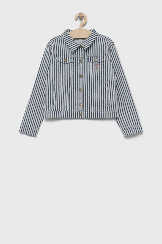 Guess - Дитяча джинсова куртка колір блакитний фото 2