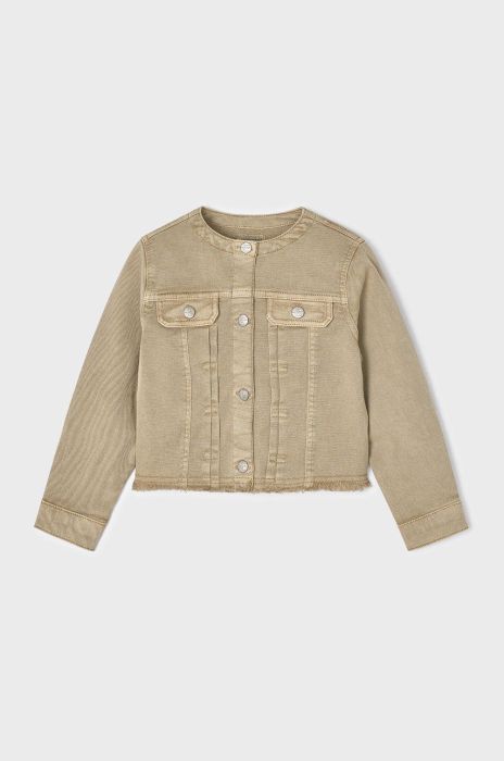 Дитяча джинсова куртка Mayoral колір бежевий (2035808)