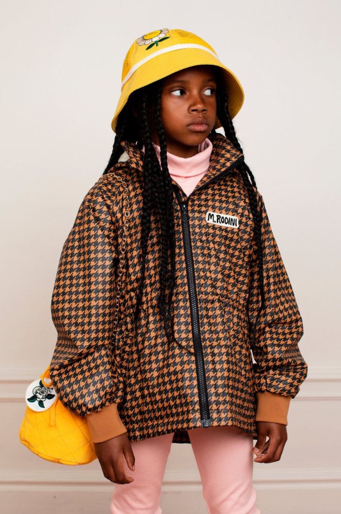 Дитяча куртка Mini Rodini колір коричневий (2233243)
