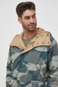 Двостороння куртка Armani Exchange чоловіча перехідна oversize колір барвистий