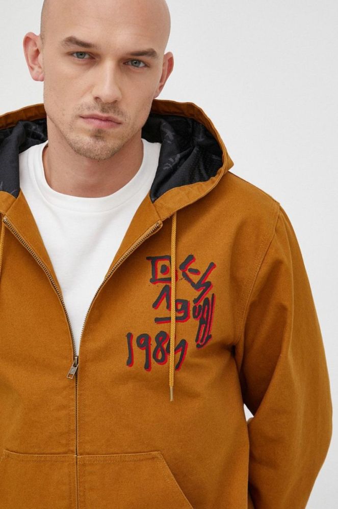 Куртка Desigual чоловіча колір жовтий перехідна фото 4