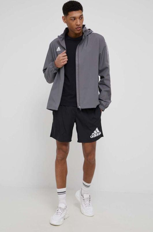 Спортивна куртка adidas Performance колір сірий перехідна фото 2