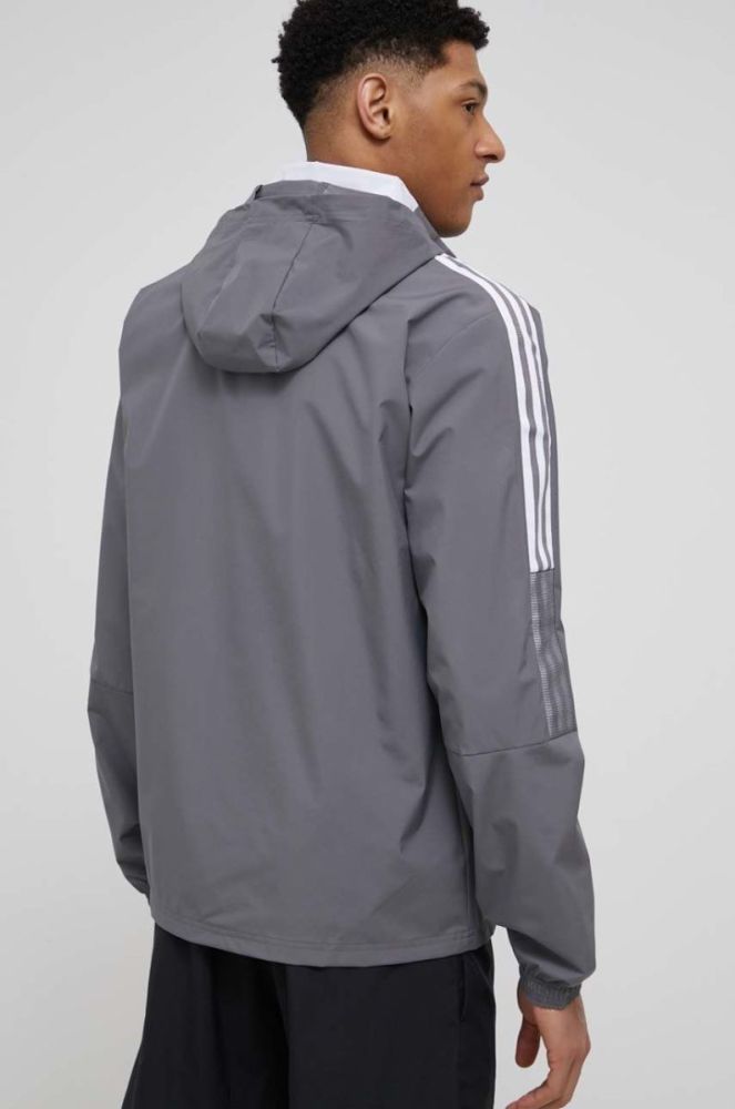Спортивна куртка adidas Performance колір сірий перехідна фото 3
