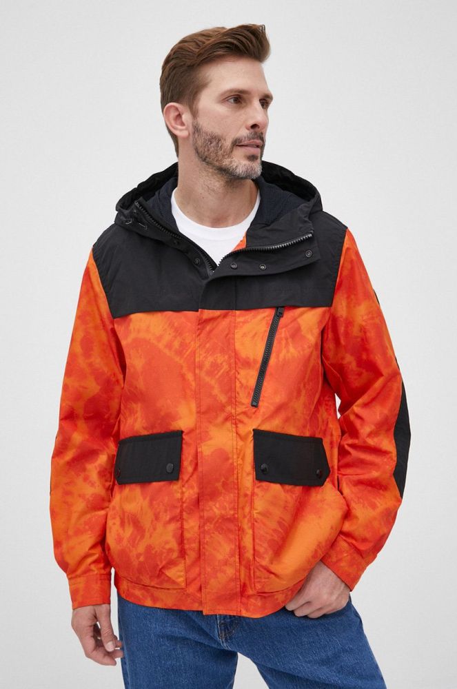 Куртка Woolrich чоловіча колір помаранчевий перехідна