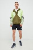 Куртка adidas Performance Back To Sport чоловіча колір зелений перехідна