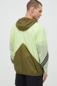 Куртка adidas Performance Back To Sport чоловіча колір зелений перехідна