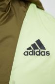 Куртка adidas Performance Back To Sport чоловіча колір зелений перехідна