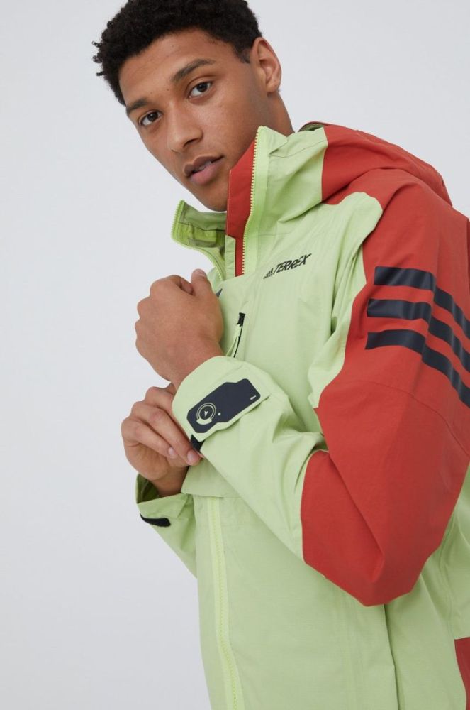 Куртка outdoor adidas TERREX Xploric колір зелений (2449295) фото 4