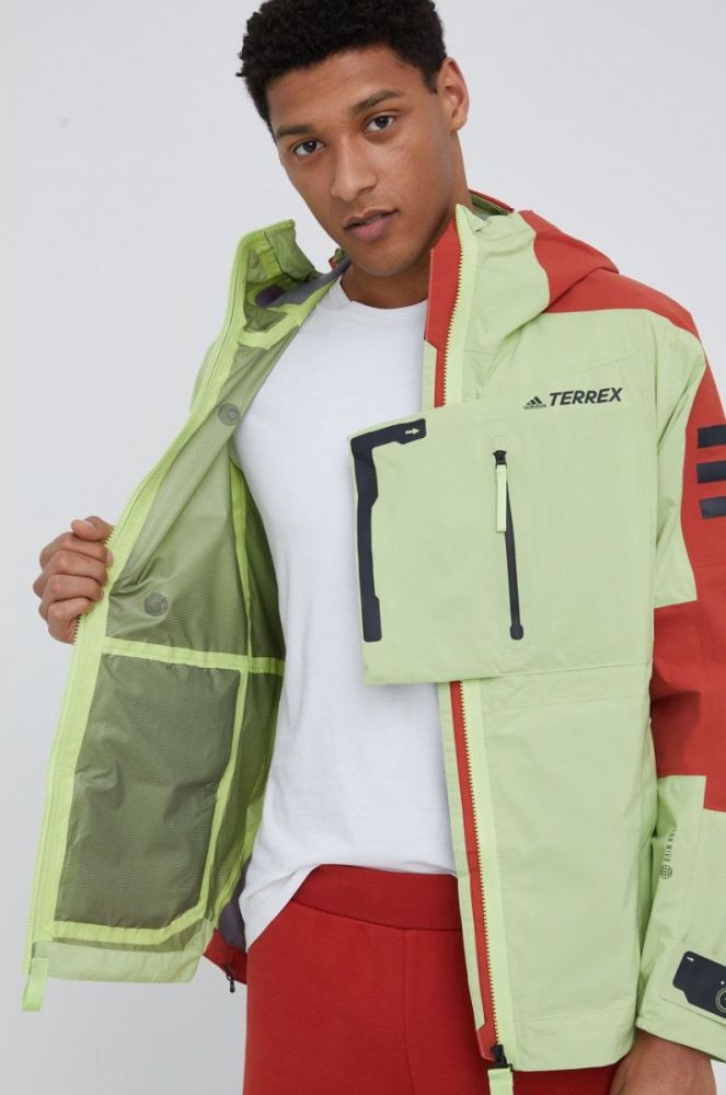Куртка outdoor adidas TERREX Xploric колір зелений (2449295) фото 8