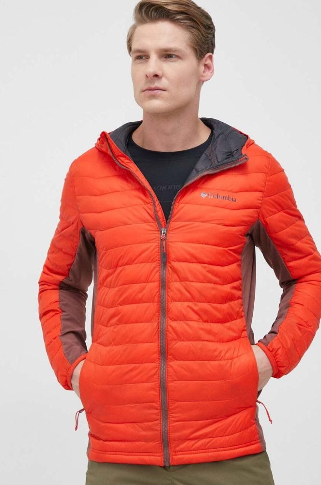Спортивна куртка Columbia Powder Pass колір червоний перехідна 1773271-011