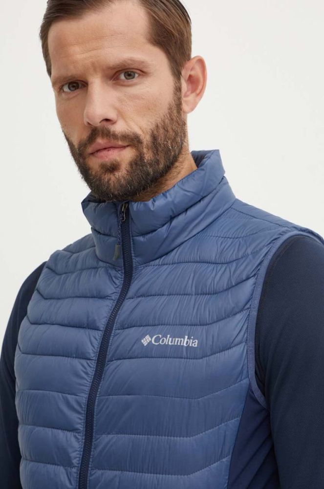 Спортивна безрукавка Columbia Powder Pass колір синій перехідна 1842414-010 фото 4