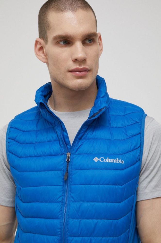 Спортивна безрукавка Columbia Powder Pass перехідна 1842414-010 колір блакитний фото 4