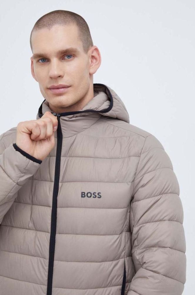 Куртка BOSS BOSS ATHLEISURE чоловіча колір бежевий перехідна фото 5