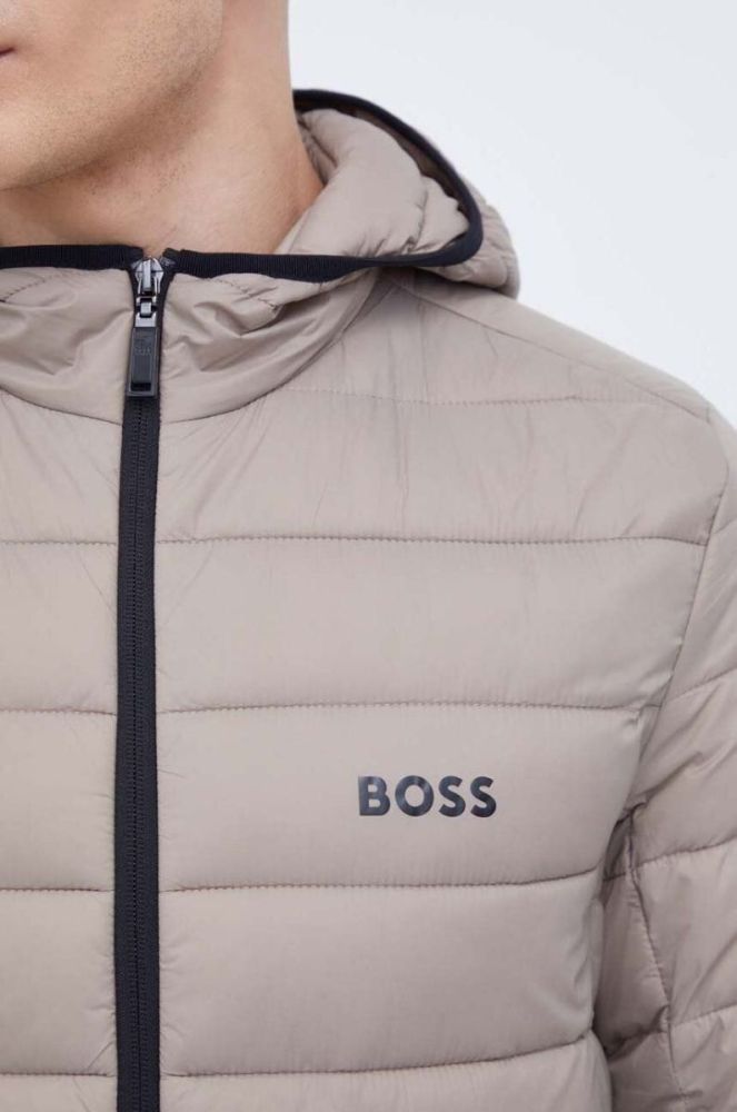 Куртка BOSS BOSS ATHLEISURE чоловіча колір бежевий перехідна фото 6