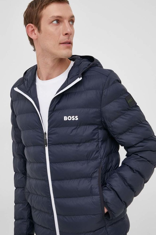 Куртка BOSS BOSS ATHLEISURE чоловіча колір синій перехідна