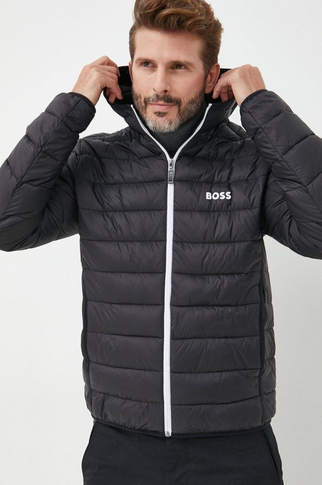 Куртка BOSS BOSS ATHLEISURE чоловіча колір чорний перехідна