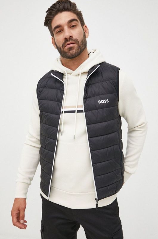 Безрукавка BOSS Boss Athleisure чоловічий колір чорний перехідний фото 2
