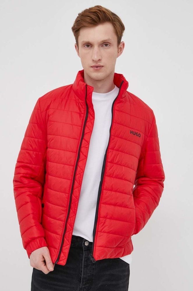 Куртка HUGO чоловіча колір червоний зимова (2253972)