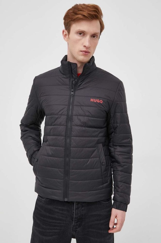 Куртка HUGO чоловіча колір чорний зимова (2253962)