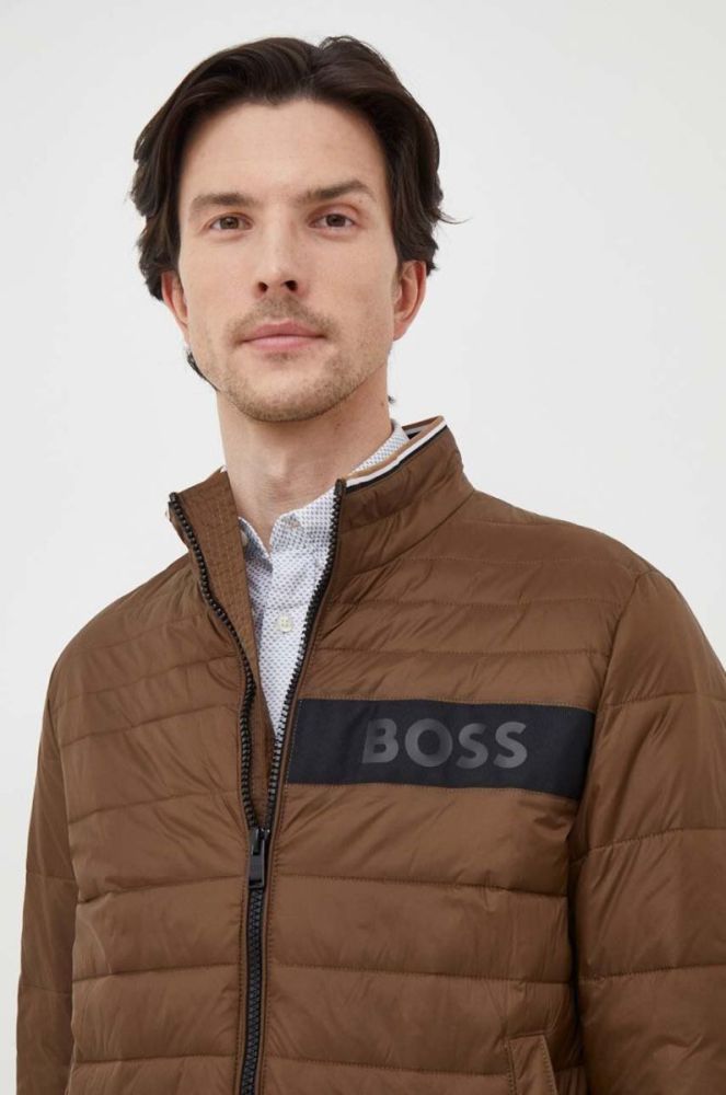 Куртка BOSS чоловіча колір синій перехідна (3478654) фото 4