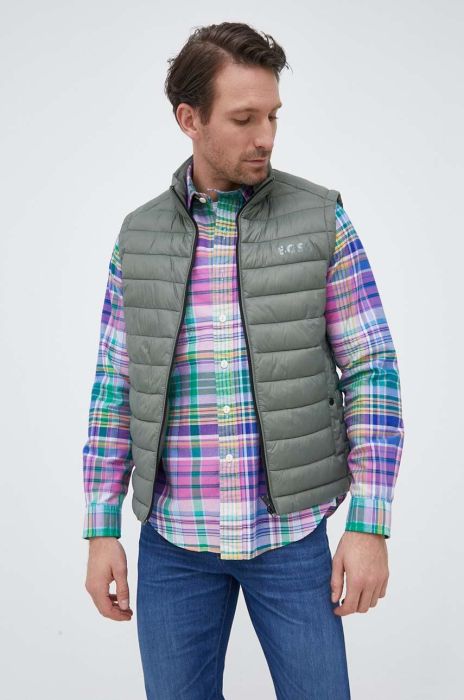 Безрукавка BOSS чоловічий колір бірюзовий перехідний