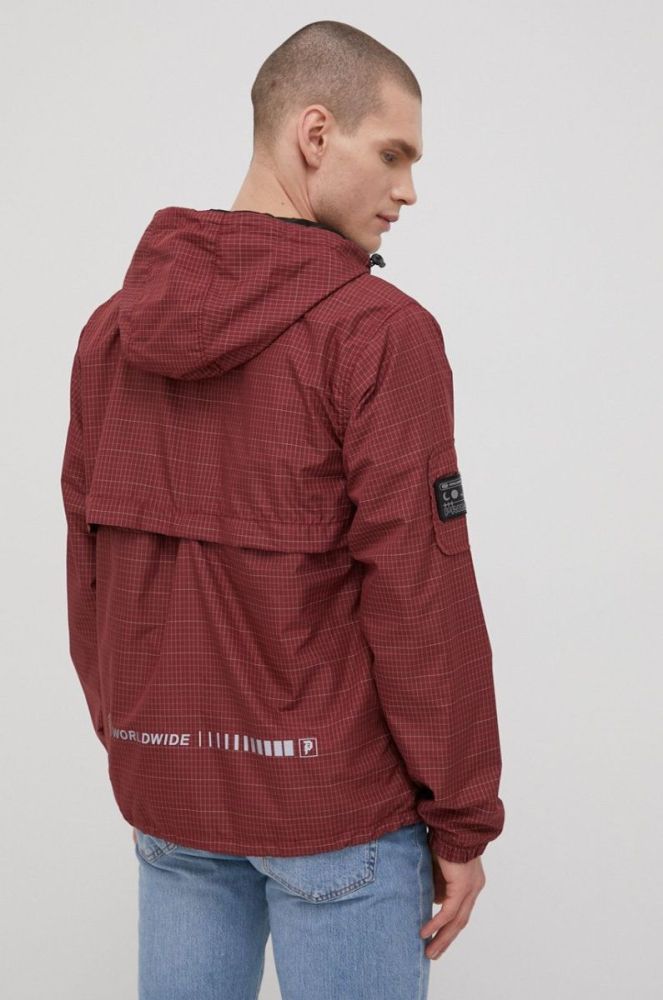 Куртка Primitive чоловіча колір бордовий перехідна фото 3