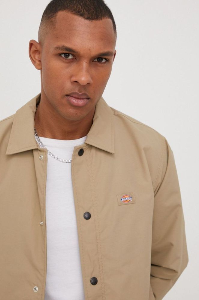 Куртка Dickies чоловіча колір бежевий перехідна DK0A4XEWKHK-Khaki фото 4