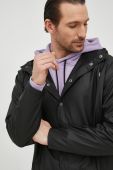 Куртка Rains 12020 Long Jacket колір чорний перехідна 12020.01-Black Куртка Rains 12020 Long Jacket колір чорний перехідна 12020.01-Black