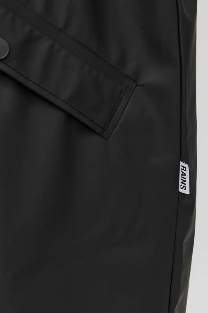Куртка Rains 12020 Long Jacket колір чорний перехідна 12020.01-Black фото 8